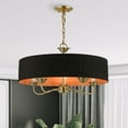 thumbnail image 6 of 41865-01 Livex Lighting Harrington - 5 Light Pendant In Transitional Style-14 Inches Tall and 23 Inches Wide-Antique Brass Finish    -Traditional, 6 of 11