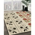 thumbnail image 3 of Ahgly Company Machine Washable Indoor Rectangle Transitional Vanilla Gold Area Rugs, 4' x 6', 3 of 7