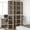 Brown-57.1x86.6, variant on Room Divider 4 Panels Brown and Black Solid Wood Paulownia