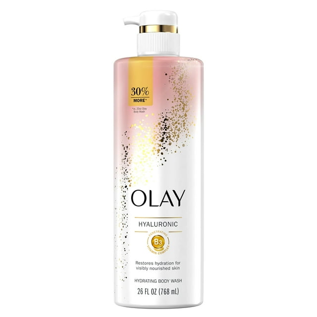 Gel de baño Olay limpiador y nutritivo con vitamina B3 768 ml