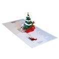 thumbnail image 1 of destyer 3D Christmas Greeting Card Multipurpose Christmas Tree Pop Up Card Exquisite Paper Christmas Tree Card for Party Festival Holiday Wedding Invitation, 1 of 7