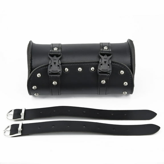 sailesiti Motorcycle Tool Bag Synthetic Leather Round Fork Bag For