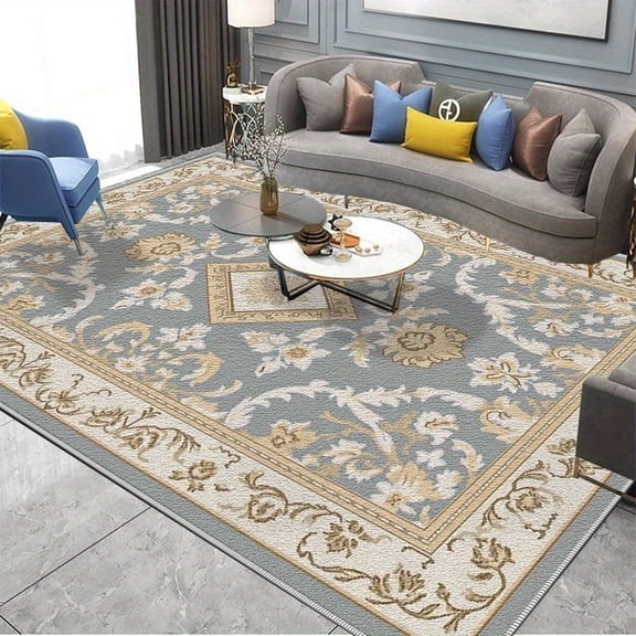 1PC Geometric Pattern Area Rug Local Carpet, Lightweight Washable Easy-to-Care Rug Mat Festival Gift, Suitable for Living Room, Bedroom, Dining Room, Office, Balcony, Room Accessones