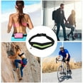 thumbnail image 4 of Unique Bargains 1 Pc Single Pocket Running Waist Pack for Hiking Gym Polyester Black, Green, 4 of 4