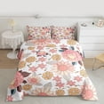 thumbnail image 3 of Homewish Chic Pink Flowers 3 Pieces Queen Comforter Set For Teens Female Girls,Spring Garden Ultra Soft Bedding Sets,Exotic Style Bedding Comforter Set,Lightweight Room Decor,Reversible, 3 of 9