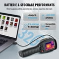 thumbnail image 5 of High Resolution 320x240 Thermal Camera, 25Hz IR Imaging with Wide -4°F to 752°F Range, Includes 32GB SD Card & Rechargeable Battery, 5 of 6