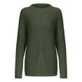 thumbnail image 5 of Elegant Women Sweater Pullover Women Loose Plus Size Round Neck Pullover Solid Color Knit Sweater, 5 of 5