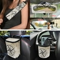 thumbnail image 3 of Jeiento Compass Car Accessories Car Seats Cover Protector with Trash Can Rearview Mirror Cover Air Vent Phone Holder Cup Coaster Steering Wheel Cover Seat Belt Pad Keychain for Men, 3 of 6