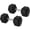 30 lbs Pair, variant on Sprint Demon Rubber Encased Hex Dumbbells, 35 lbs Pair, Black