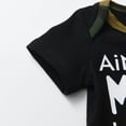 thumbnail image 4 of Newborn Baby Boy Clothes Letter Long Sleeve Romper + Pants + Hat 3PCS Outfits Set Green 0-3 Months, 4 of 6
