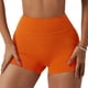 thumbnail image 1 of La cintura alta del entrenamiento del gimnasio del doblez de la yoga de los pantalones cortos apretados de las mujeres pone en cortocircuito los pantalones calientes de elevación de la nalga, 1 of 5