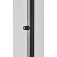 thumbnail image 5 of Adesso Wilder 77" 2-Light Travertine & Black Arc Floor Lamp with Black Metal Dome Shade, 5 of 8