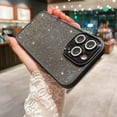 thumbnail image 4 of Compatible with iPhone 14 Pro Max Clear Case, Luxury Glitter Cute Bling Clear Phone Case for Women Girls Soft TPU Shockproof Camera Protective Back Cover Case - Black, 4 of 9