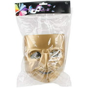 Mask-It Comedy Mask with Instruction Sheet 775-Inch Gold