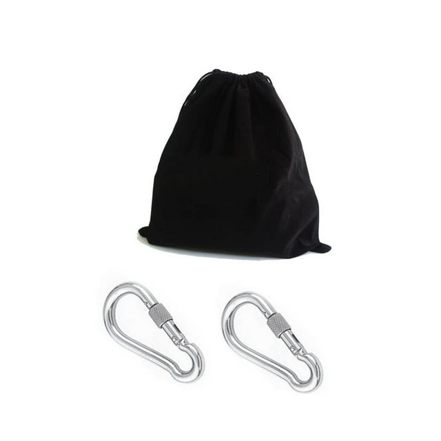 Toystoory Kit de correas colgantes para columpio de árbol, mosquetón para hamaca, cuerda de pesca para jardín carpas
