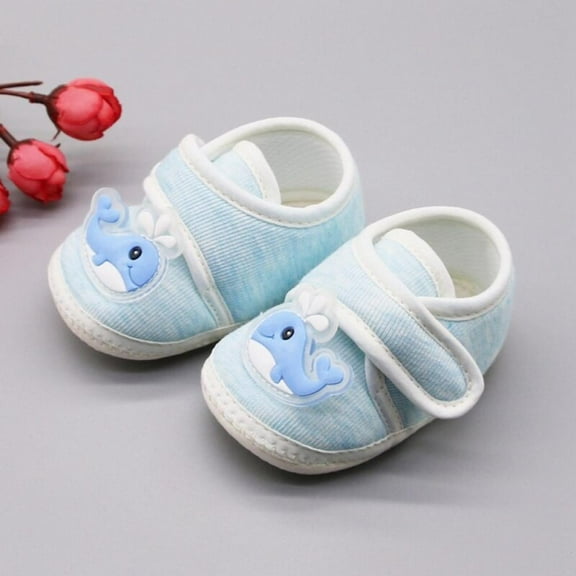 KOOYET Spring Autumn Kids Toddler Shoes Newborn Girl Boy Cute Cartoon Pattern Cotton Soft Sole Comfortable Shoes