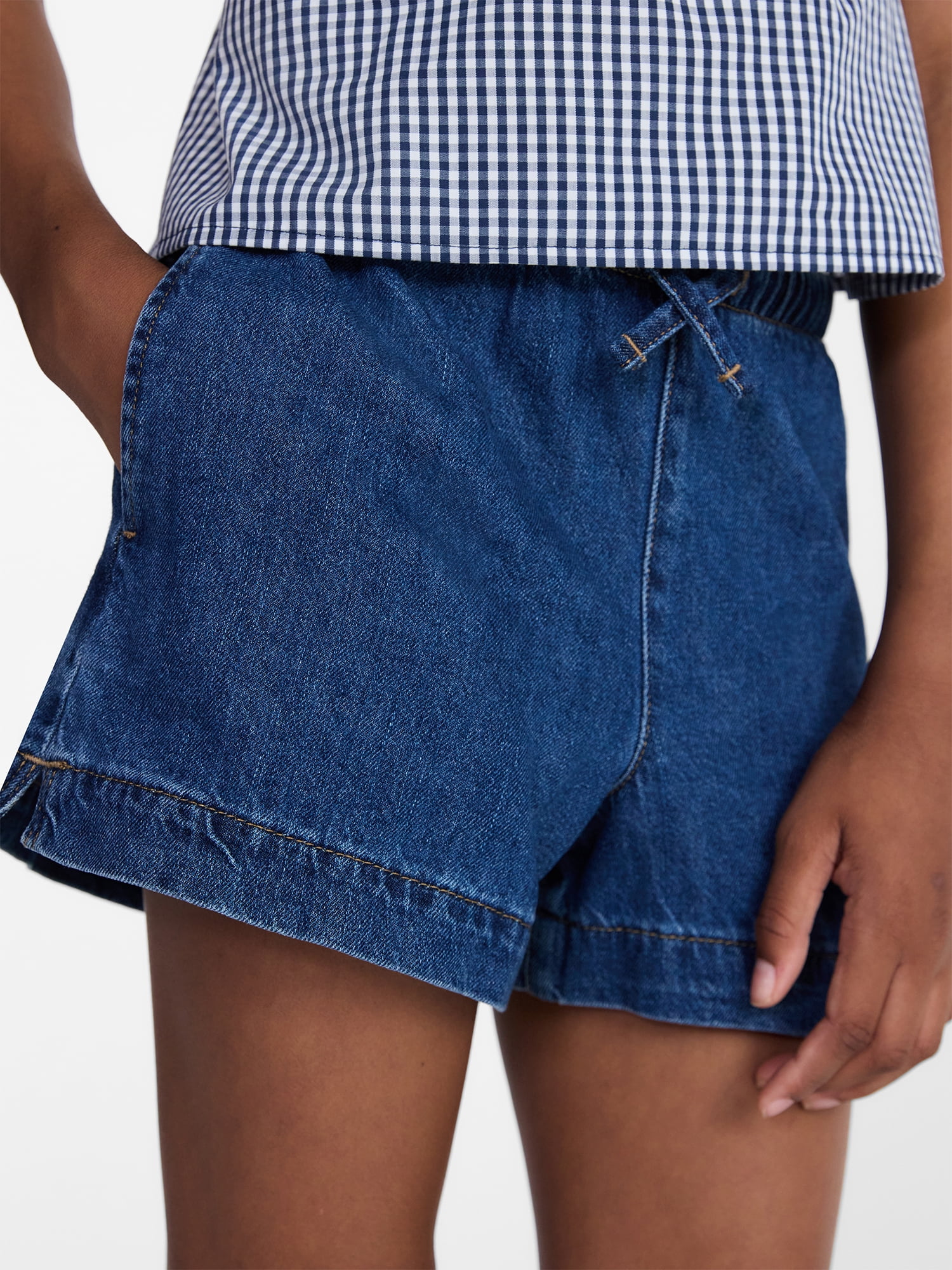 Weekend Academy Girls Pull-On Jean Shorts, Sizes 4-18