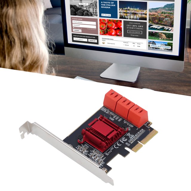 PCIe 3.0 X4 à 3 Cartes, 6 Ports PCIe vers Carte d'Extension ASM1166 pour PC TXB113 Double Rangée, TXB119 Rangée Unique
