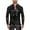 Black, variant on Men Shiny Leather Shirt, Long Sleeve, Adjustable Drawstring, Male Wetlook Latex Casual Tops
