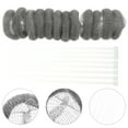 thumbnail image 3 of IBASETOY 12Sets Stainless Steel Lint Catcher for Washing Machine with Cable Tie for Home Laundry, 3 of 10
