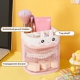 thumbnail image 4 of TIMIFIS Desktop Storage Boxs Desktop Multifunctional Storage Box Rotatable Drawer Rack Stationery Pen Makeup Brush Small Accessories Dressing Table Storage Box Office Desk Accessories, 4 of 6