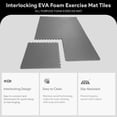 thumbnail image 3 of BalanceFrom Puzzle Exercise Mat with EVA Foam Interlocking Tiles (Gray), 3 of 9