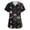 Dark Gray_003, variant on Halloween Themed Scrubs Shirts Women Funny Bat Printed Casual Soft Stretchy Short Sleeve V-Neck Tee Shirts Breathable Nurse Uniforms Top with Pocket Blue XL