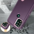 thumbnail image 6 of Feishell Case for Motorola Moto G Stylus 5G 2021,Heavy Duty 3 Layer Military Protection with Hidden Kickstand Shock Resistant Armor Hybrid Bumper Rugged Rubber Phone Cover,Purple+Pink, 6 of 8