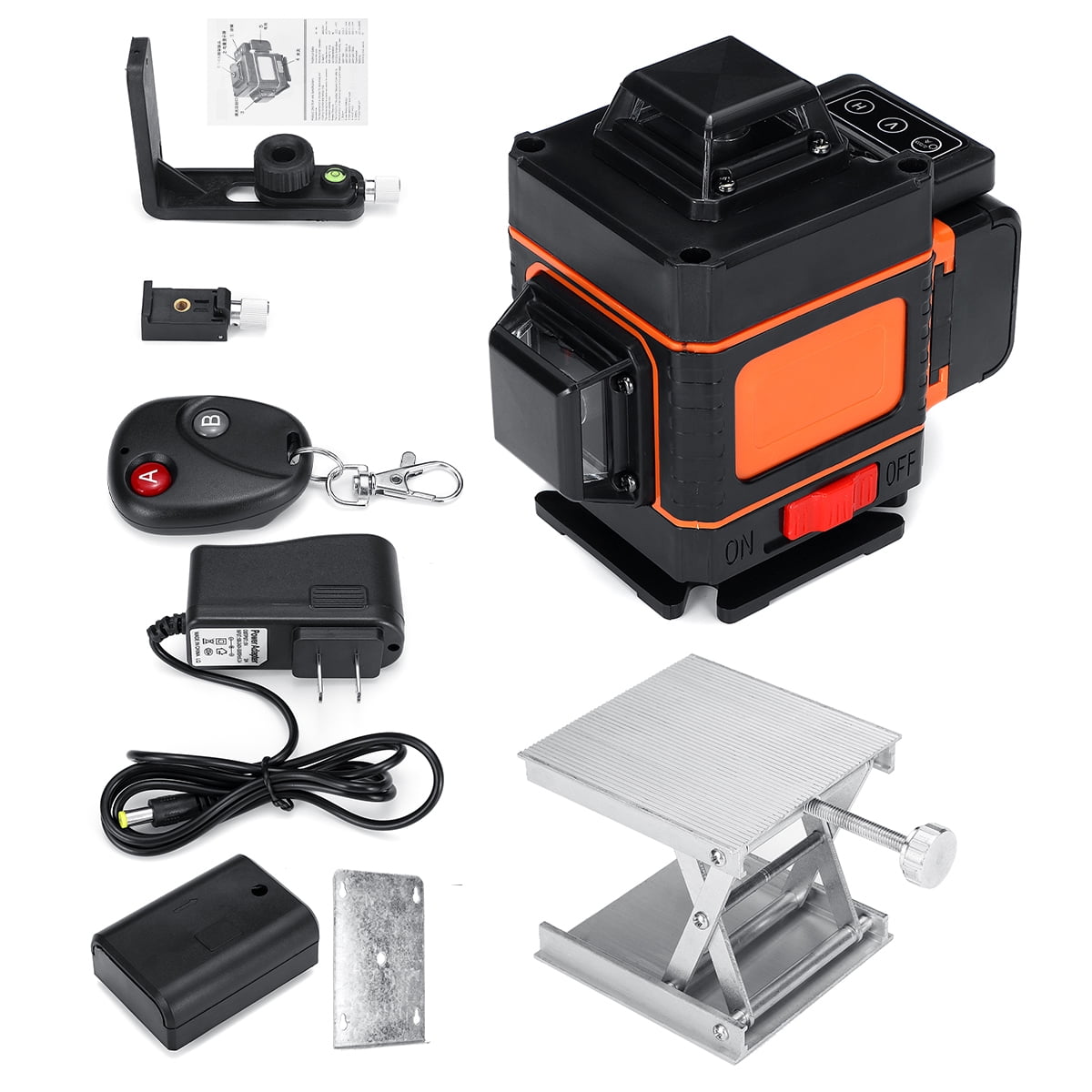 4D 16 Line Laser Level Digital Self Leveling 360° Rotary Measuring Machine Tool