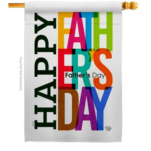 Ornament Collection H190042-BO Father Special Day Family 28 x 40 in. Double-Sided Decorative Vertical House Flags for Decoration Banner Garden Yard Gift