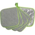 thumbnail image 2 of Daily Kitchen Cotton Terry Pot Holder Heat Resistant Pot Holder for Cooking and Baking Set of 5 Green Apple, 2 of 5
