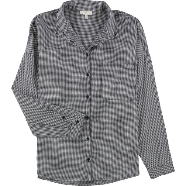 Camisa con botones Joie para mujer Pata de gallo Azul Pequeña