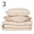 thumbnail image 2 of Nate Home by Nate Berkus Painted Stripe King Comforter Set, Pearl/Fossil, 2 of 9