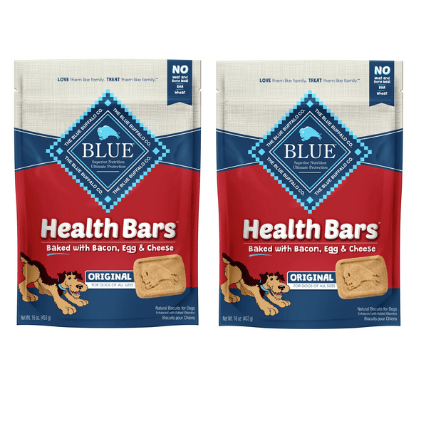 Blue Buffalo Health Bars Bacon, Egg & Cheese Flavor Crunchy Biscuit