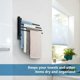 thumbnail image 3 of Bathroom Towel Rack with 4 Bars 180° Rotating Towel Dryer SUS304 Stainless Steel Wall Mounted Towel Holder for Kitchen Sink - Black, 3 of 5