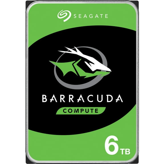 Seagate BarraCuda ST6000DM003 6 TB Hard Drive, 3.5" Internal, SATA (SATA/600)