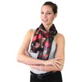 thumbnail image 2 of NYFASHION101 Women's Versatile Sheer Headwrap Scarf in Various Designs - 6221BKML, 2 of 3