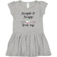 thumbnail image 3 of Inktastic Nonna and Nonno Love Me- Heart Grandchild Girls Toddler Dress, 3 of 5