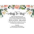 thumbnail image 1 of Darling Souvenir Custom Printed Miss to Mrs Bridal Shower Invitations| Set of 10 Personalized Invites With Envelopes 5 x 7, 1 of 3