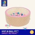 thumbnail image 5 of Battat Hop In Ball Pit Sweet Retreat Foam Ball Pit with 65+ Balls and Washable Cover, Toddler and Preschool  Indoor Toy, 5 of 11