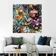 thumbnail image 3 of Idea4wall 2pcs Mermaid & Captain Skeleton Colorful Stick Wallpaper Removable Wall Murals Large Wall Stickers for Home Decoration, 48"x48", 3 of 5