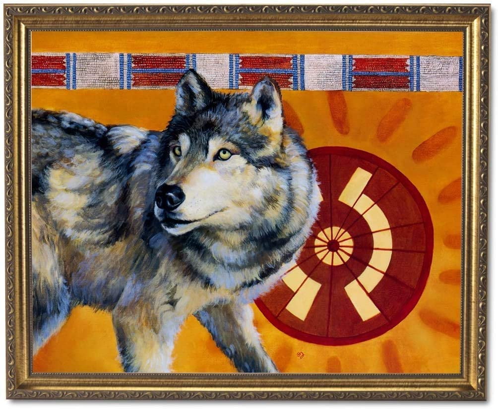 Girl And Wolf Animal Wall Picture Gold Framed Art Print Walmart Com Walmart Com Girl And Wolf Animal Wall Picture Gold Framed Art Print Walmart Com Walmart Com
