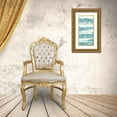 thumbnail image 3 of Loreth, Lanie 14x24 Gold Ornate Wood Framed with Double Matting Museum Art Print Titled - Soft Sea Azure I, 3 of 4