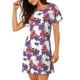 thumbnail image 2 of Fotbe Peonies Bata de Dormir para Mujer con Estampado, Camisón de Algodón de Manga Corta, Ropa de Dormir Casual, 2 of 6