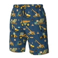 thumbnail image 4 of Fotbe Modern Excavator Trajes de Baño Estampados para Hombre, Shorts de Verano de Secado Rápido, Ropa de Playa, Bañadores-3X-Large, 4 of 6