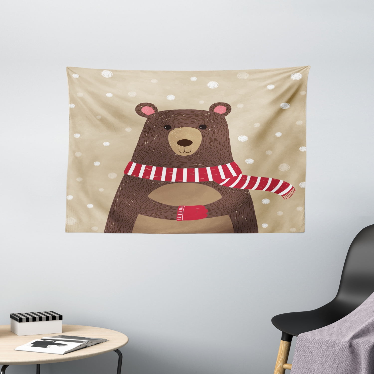 8 x 12 Multicolor Carolines Treasures Teddy Bear on The Beach Wall or Door Hanging Prints APH0088DS812
