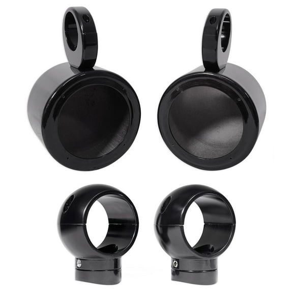 2) Rockville MAC525B 5.25" 360 Degree Swivel Marine Wakeboard Tower Speaker Pods