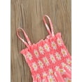 thumbnail image 5 of SAYOO Kids Summer Jumpsuits Daisy Print Elastic Tied-Up Strappy Sleeveless Siamese Trousers for Girls 9 Months to 3 Years, 5 of 9