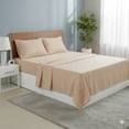 thumbnail image 4 of Say Yes Bedding Estella Grey/Orange Striped 100% Cotton Sheet Set with Pillowcases, 4 of 5