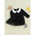 thumbnail image 2 of ZINTAOZT Infant Baby Girl Halloween Outfit Long Sleeve Tulle Romper Dress One Piece Skirt Outfits Fall Clothes, 2 of 8